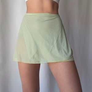 Stretchy Wrap Dance Knit Mini Skirt